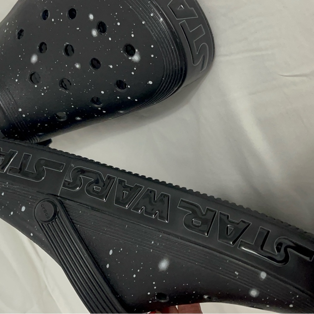 Star Wars Galactic Black Sandals View 2
